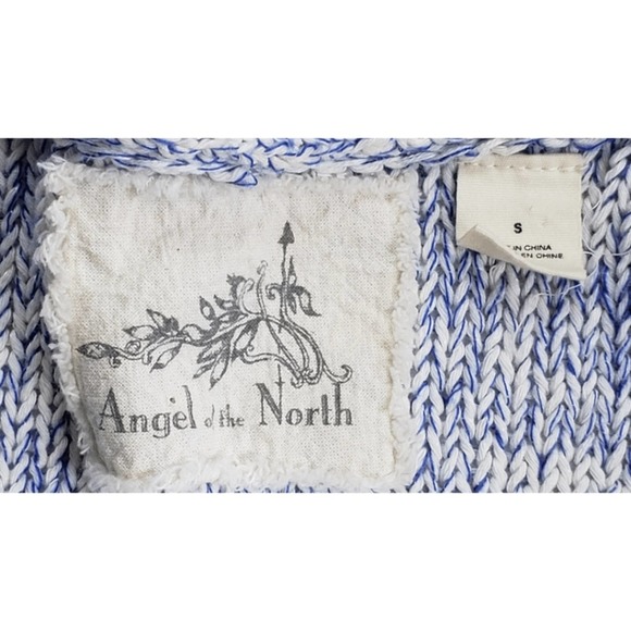 Anthropologie Blue and White Textured Blazer - Picture 7 of 7